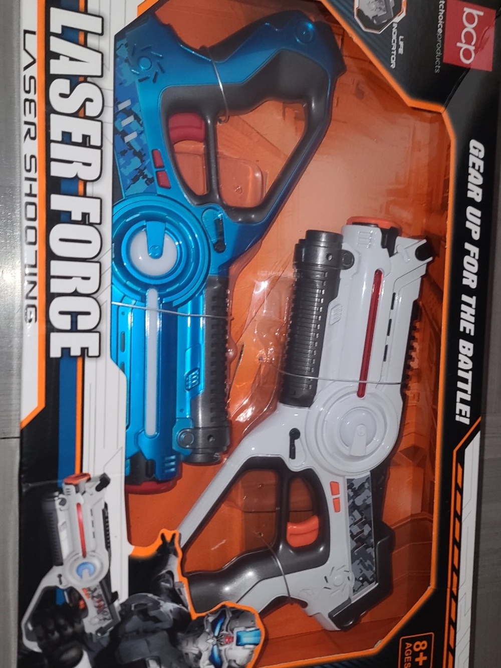 Set of 2 Infrared Laser Force Tag Blasters for Kids & Adults w/ 4 Settings New
